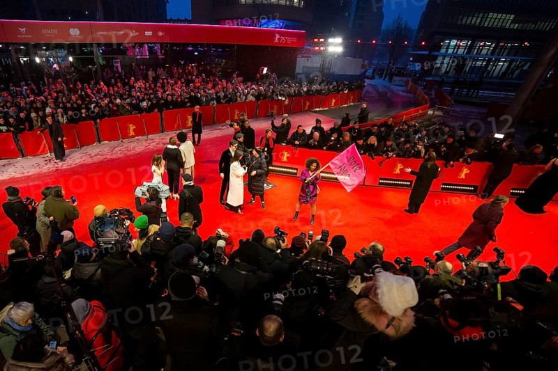 Guests on the red carpet at the opening film The Light of the 75th Berlinale at the Theater am Potsdamer Platz in Berlin on 13.02.2025