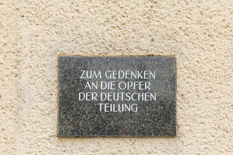 The Eichsfeld Borderland Museum is a historical museum near Teistungen with an adjoining educational centre and circular hiking trail on the border between Thuringia and Lower Saxony. It is run by the association of the same name, Grenzlandmuseum Eichsfeld e.V. The memorial site is located on the European Green Belt. Memorial plaque for the border victims, Grenzlandmuseum, Duderstadt, Lower Saxony, Germany