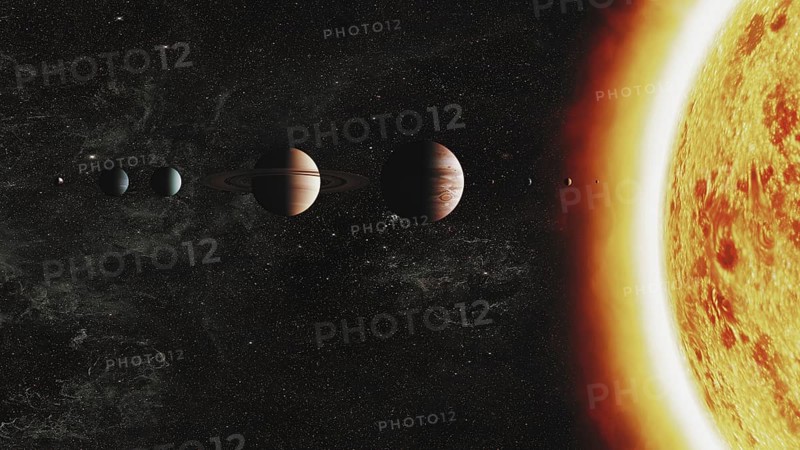 Solar system. Elements of this image furnished by NASA