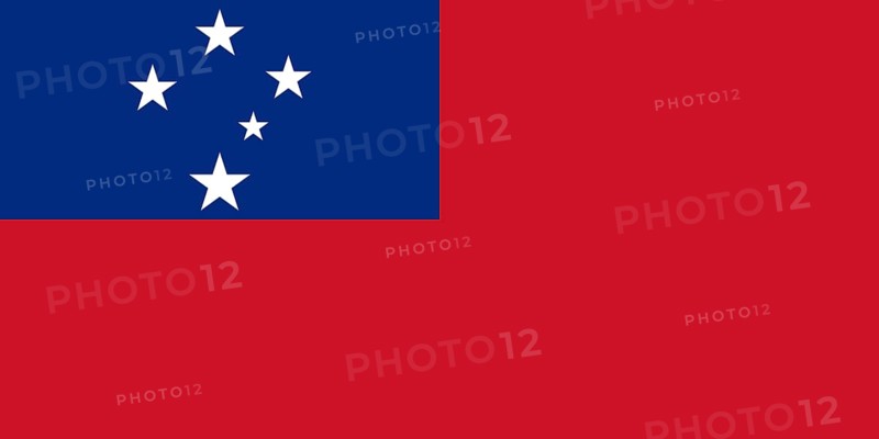 Flag of Samoa, Vector illustration