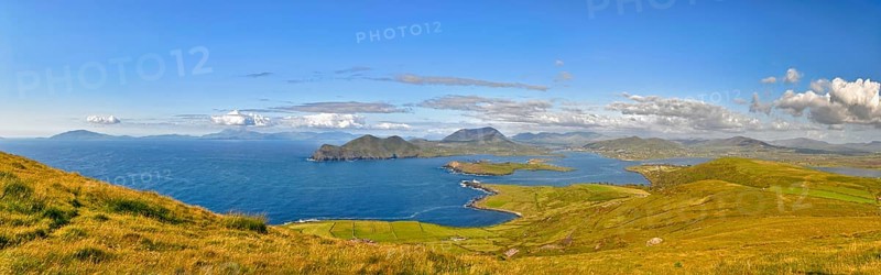 View from Geokaun Mountain, County Kerry, Ireland, Valentia Island