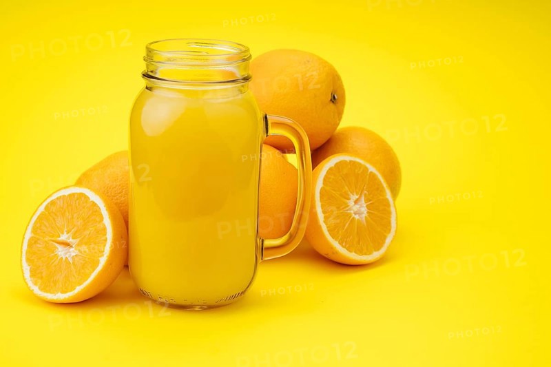 Delicious juice made from oranges