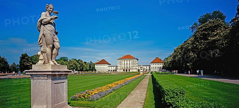 Statue in Nymphenburg Park and Palace, Munich, Bavaria, Germany