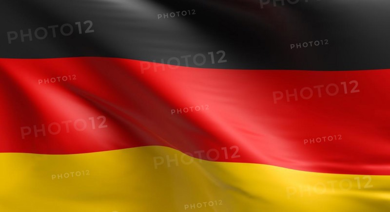 Flag of Germany using as background, 3d rendering