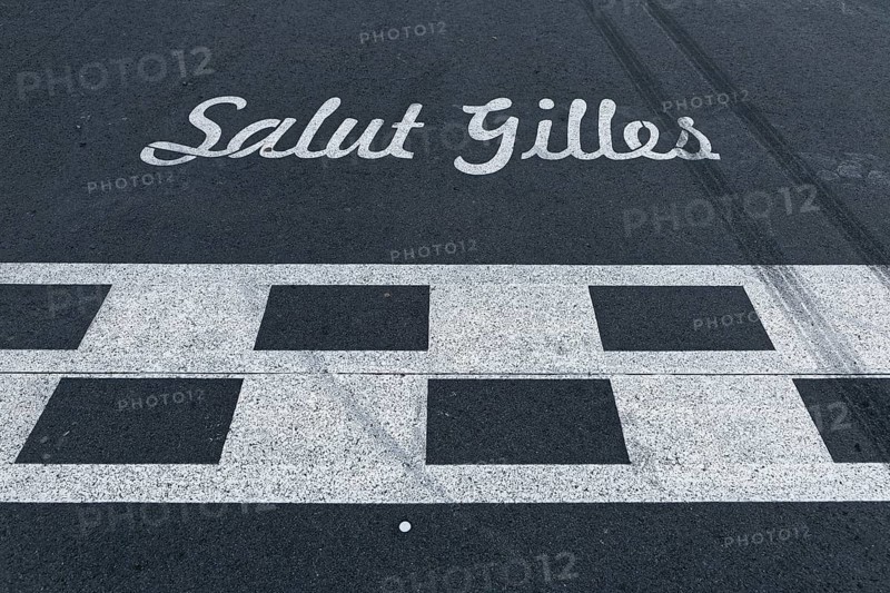 Track markings, finish line, F1 Grand Prix Racetrack, Montreal, Province of Quebec, Canada