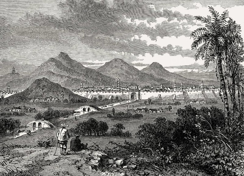 View of Nanjing or Nanking, Jiangsu province, China, c. 1840