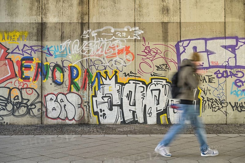 Graffiti, Handjerystraße, Friedenau, Schöneberg, Berlin, Germany
