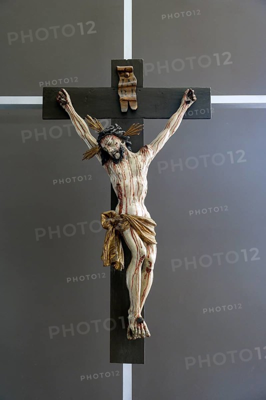 Crucifix in the Catholic Church of the Ascension, listed building, Kempten, Allgäu, Bavaria, Germany