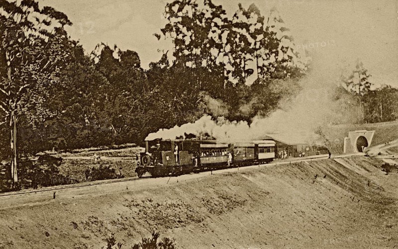 Vintage photo of nilgiri railway, ooty, tamilnadu, india, asia
