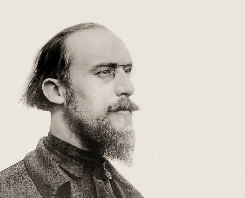 Erik Satie, 1866 – 1925, a French composer and pianist, 1898, digitally edited