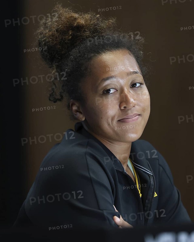 Japanese tennis player Naomi Osaka during a press conference, Australian Open 2025, Melbourne Park, Melbourne, Victoria, Australia