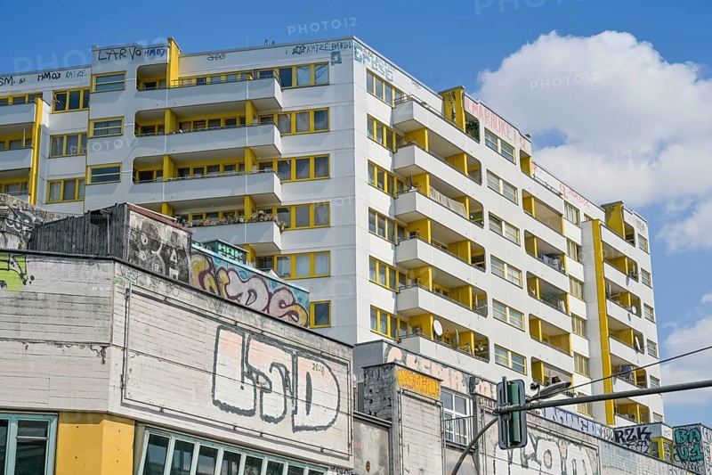 Social housing, Kreuzberg centre, Kottbusser Tor, Kreuzberg, Berlin, Germany