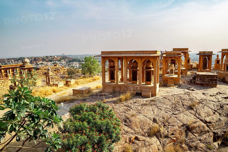 Jaswant Thada ruins in Jodhpur, India