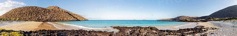 Beach, bay, Cormorant Point, Galapagos, Ecuador