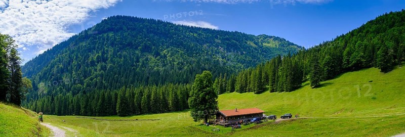 Bayr-Alm, Bayralm, Boareibl Alm near Kreuth, Upper Bavaria, Bavaria, Germany