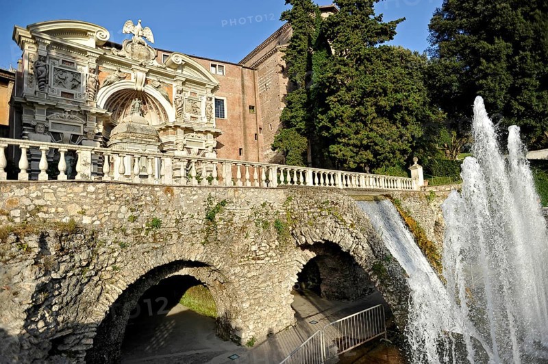 Fountain of the hydraulic organ, Fontana dell'Organo, Renaissance garden of Villa d'Este, water features, fountains, UNESCO World Heritage Site, Tivoli, Metropolitan City of Rome, Lazio, Italy