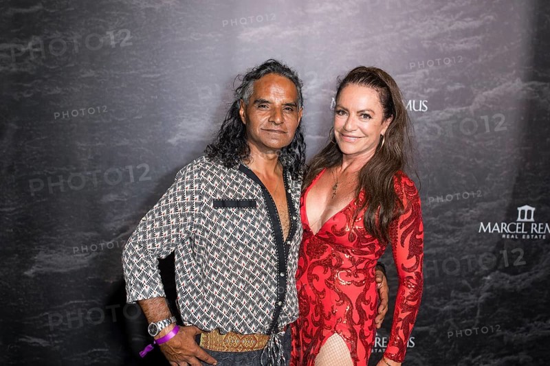 Jose Campos and Christine Neubauer at the Remus Lifestyle Night on the roof terrace of the Pure Salt Hotel in El Toro, Magaluf, Majorca, Spain on 31/07/2025