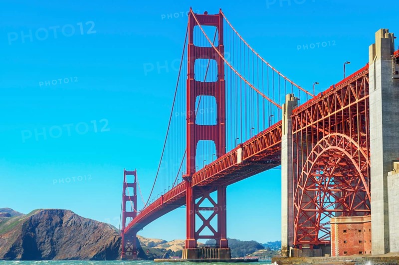 View of Golden Gate Bridge, San Francisco, California, USA