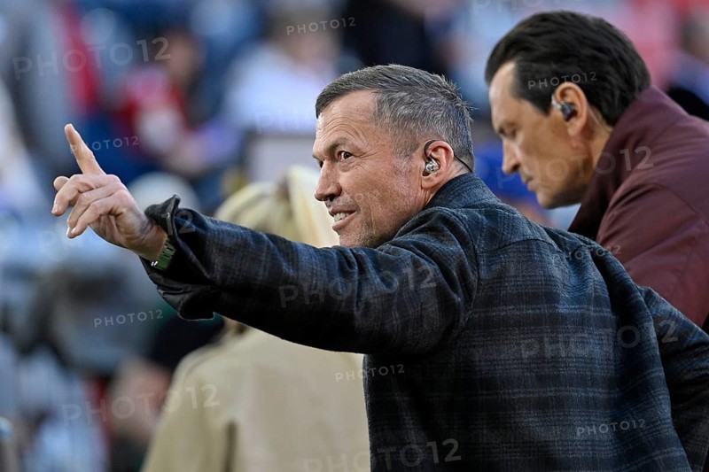TV expert SKY Lothar Matthäus, gesture gesture Allianz Arena, Munich, Bavaria, Germany