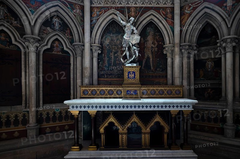 Interior view, Chapel of St Michael and St Blaise, Chapelle Saint Michel et Saint Blaise, Cathédrale Notre-Dame de Bayeux, Bayeux, Calvados, France