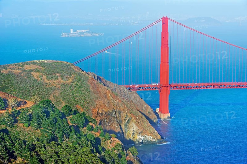 View of Golden Gate Bridge, San Francisco, California, USA