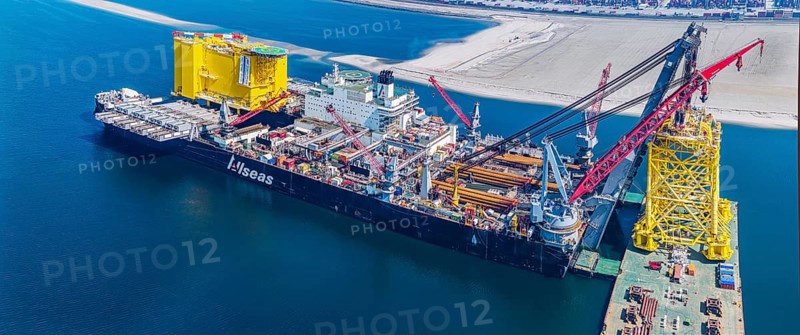 Pioneering Spirit. Workboat of the Swiss offshore service provider Allseas. The world's largest workboat for laying pipelines. It is the largest ship ever built in terms of gross tonnage and width. It is 382 metres long and 123 metres wide. From the end of 2018, it was busy laying the Nord Stream 2 pipeline in the Baltic Sea. Maasvlakte 2 deep-sea harbour, Rotterdam, Zuid-Holland, Netherlands