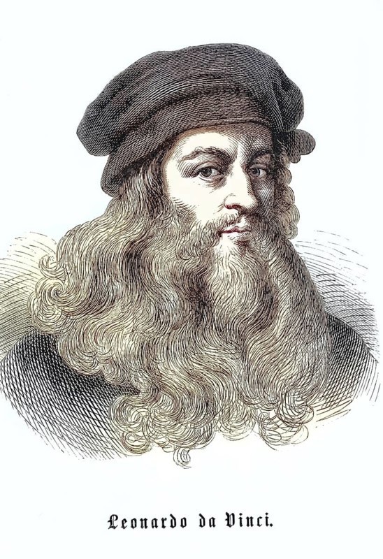 Leonardo da Vinci (born 15 April 1452, died 2 May 1519 at Clos Lucé Castle), Italian painter, sculptor, architect, anatomist, mechanic, engineer and natural philosopher