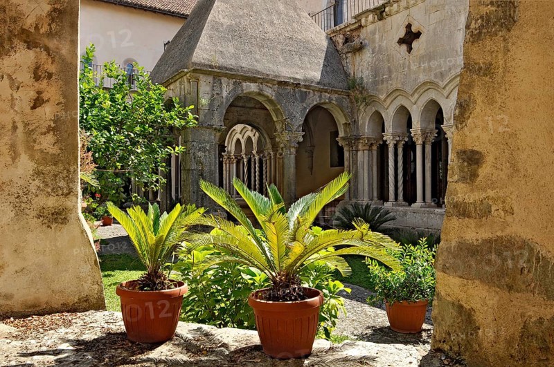 Fountain loggia, monks' washroom in the cloister, Gothic basilica of the Cistercian abbey of Fossanova Monastery, Cistercian-Burgundian architectural style, Priverno, Province of Latina, Lazio, Italy