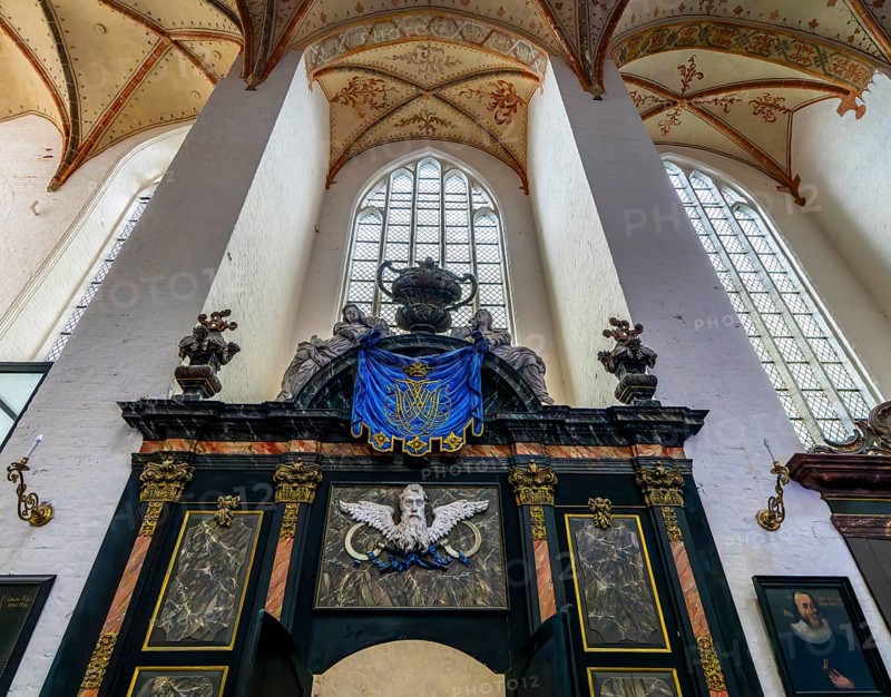 Interior photo, St Mary's Church in the old town of Stralsund, Mecklenburg-Western Pomerania, Germany