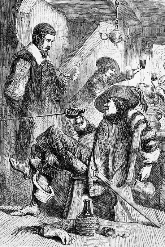 Hugh Macmahon reveals the plan for the 1641 Rising to Owen O'Connolly, which involved the capture of Dublin Castle and its armoury of 10, 000 guns and the defence of the castle until other insurgents could help. O'Connolly in turn revealed the plan to William Parsons, one of the Justices of the House of Lords, and told him of the impending plan to capture Ireland, digital reproduction of a historical template
