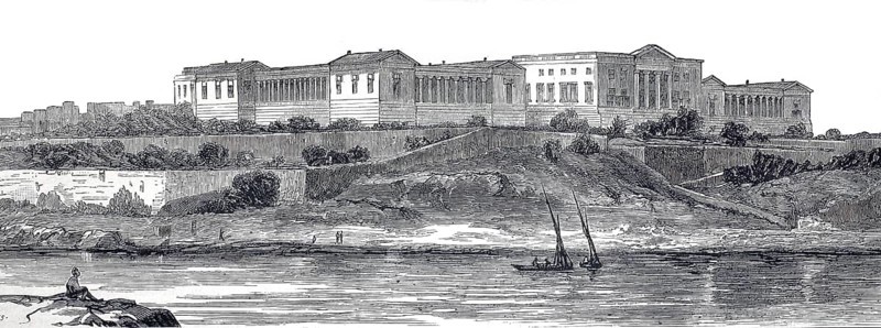 The military hospital in Malta in 1883, Historical, digitally restored reproduction from a 19th century original, Record date not stated