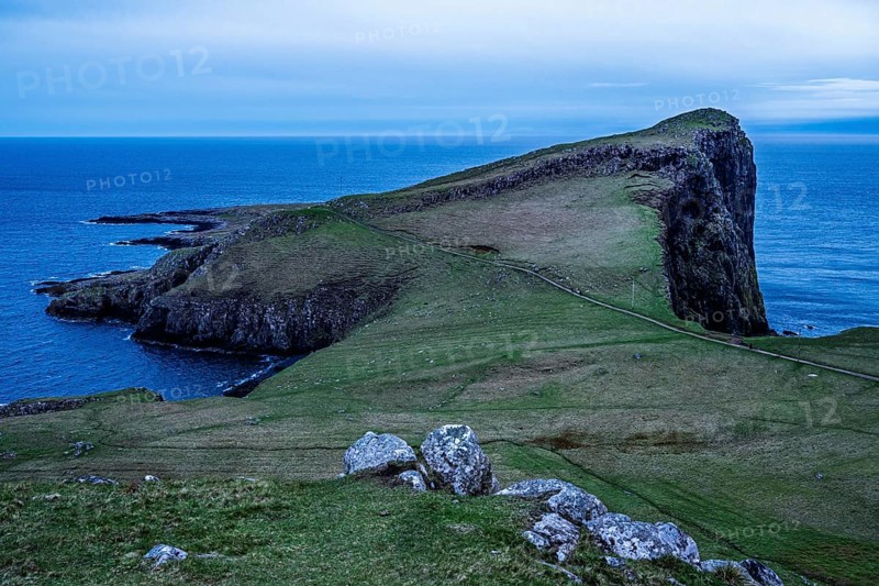 Cliffs over Neist Point Lighthouse, Isle of Skye, Scotland, UK