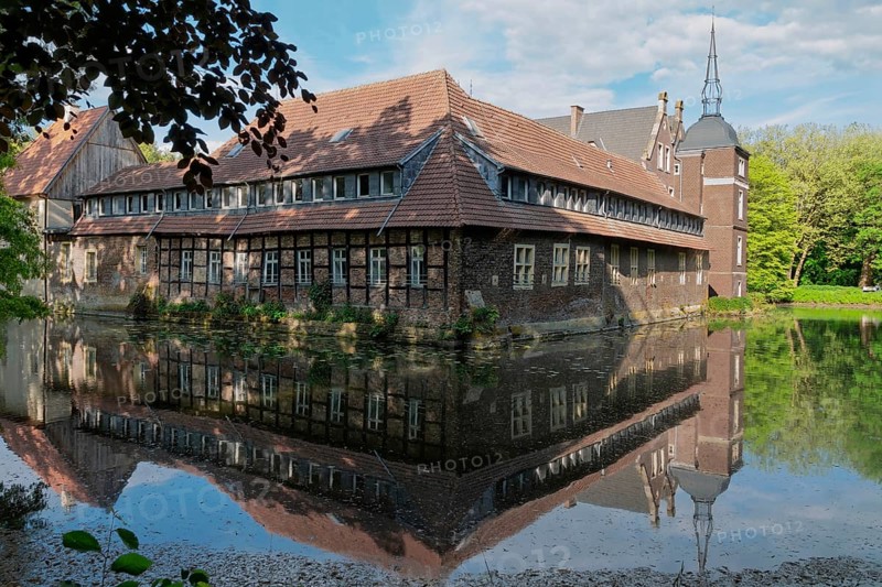 Moated castle Senden, Senden, Münsterland, North Rhine-Westphalia, Germany