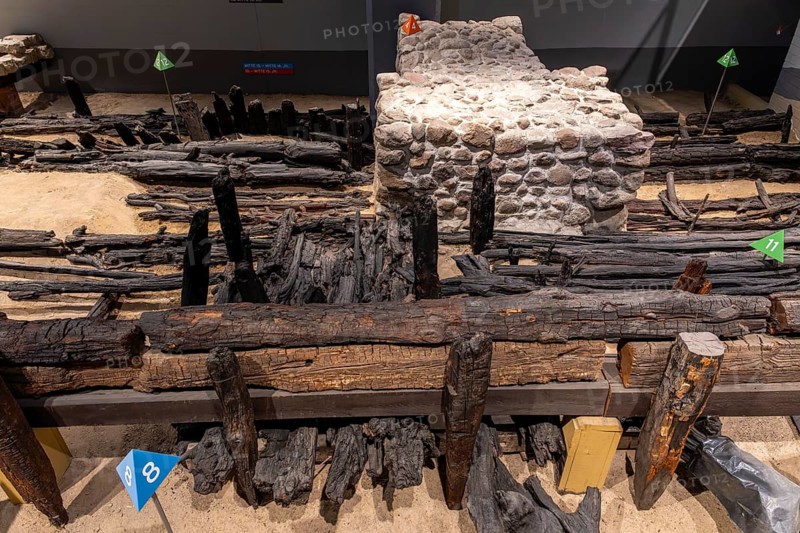 Interior photograph, Archaeological excavations, Berlin Spandau Citadel, remains of the old fortress, Berlin, Germany