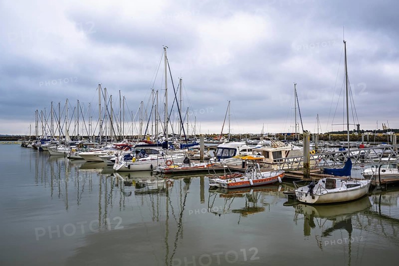 Marina in Le Verdon-sur-Mer, Nouvelle-Aquitaine, Gironde, France