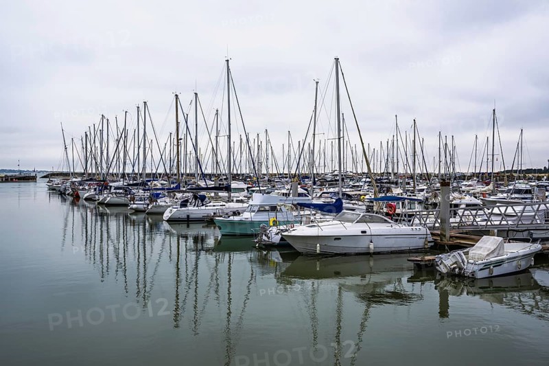 Marina in Le Verdon-sur-Mer, Nouvelle-Aquitaine, Gironde, France
