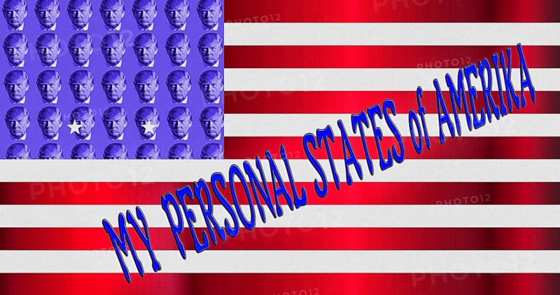 Symbolic image, Trump as owner of the USA, no more United States, democracy versus autocracy, Donald Trump sees himself as a ruler above the law, US democracy in danger, political blackmail, EU and Germany under political pressure, industry, tariff threats, Elon Musk, Mark Zuckerberg, social networks, fake news, rights broken, hate, agitation, DSG Digital Services Act, re-election, USA, politics, announcements, vendetta, wanted dictator, Republicans, US electoral system, global danger, lies, 2nd term, global strain, Ukrainian war, storm White House, storm White House term, global burden, Ukrainian war, White House storm