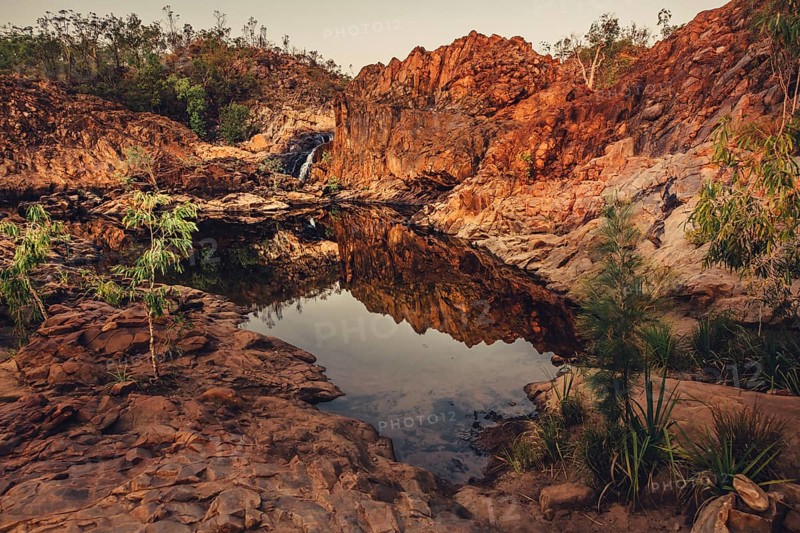 Sunrise Edith Falls in northern Australia, Australia