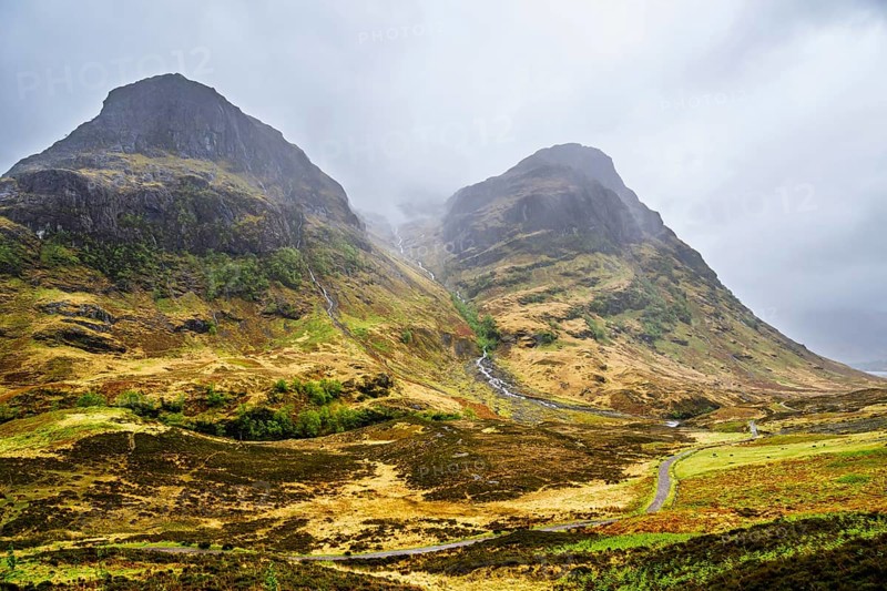 Three Sisters, Glencoe Valley, Argyll, Scotland, United Kingdom