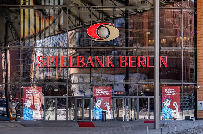 Entrance to the Spielbank Berlin, Potsdamer Platz, Germany
