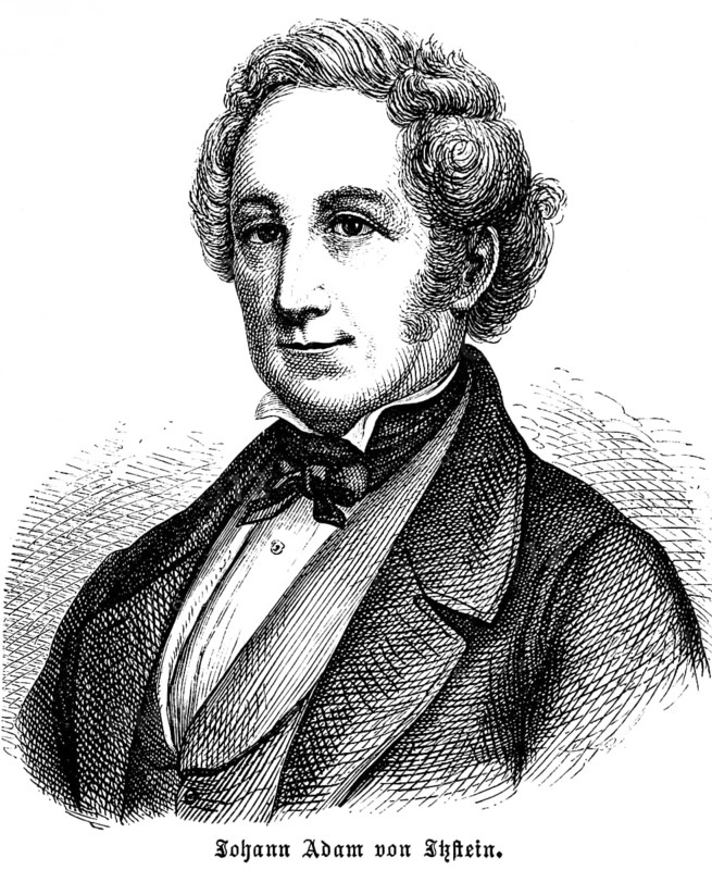 Johann Adam von Itzstein, vineyard owner, parliamentarian, member of the Frankfurt National Assembly, liberal, portrait, Prussia, historical illustration 1896