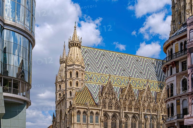 St Stephen's Cathedral on St Stephen's Square in Vienna, Austria