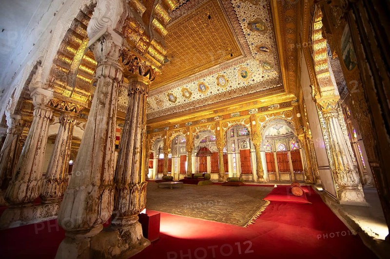 Palace of Flowers in the Mehrangarh or Meherangarh Fort, Jodhpur, Rajasthan, India
