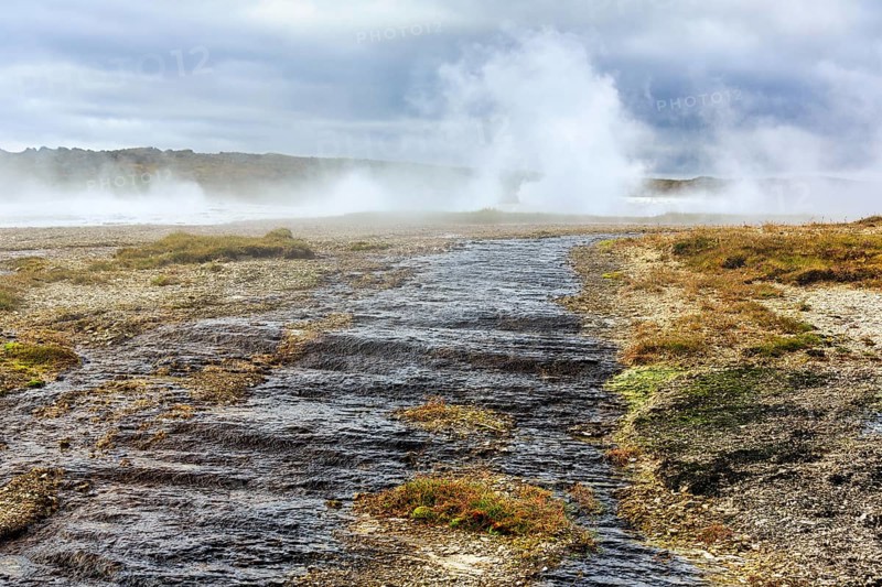 Sulphur vapour, Hveravellir geothermal area, Icelandic highlands, Suðurland, Sudurland, Iceland