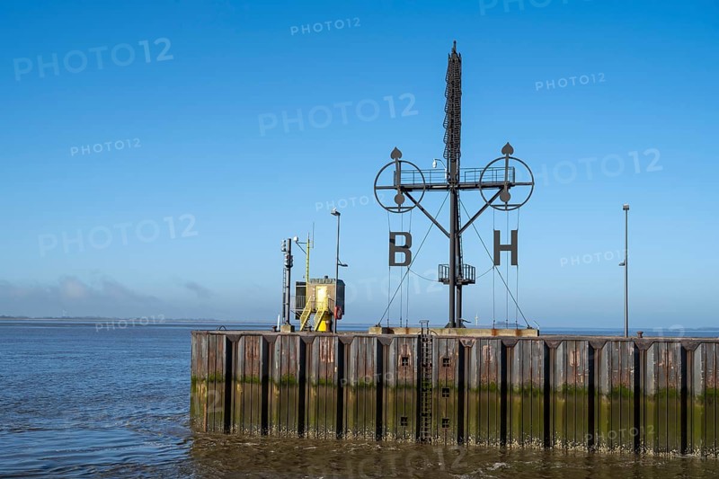 Wind semaphore on the Weser, Havenwelten, Bremerhaven, Bremen, Germany