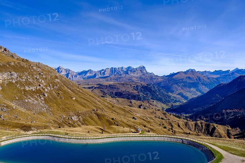 At the Pordoi Pass, Pordoi Pass, Dolomites, Veneto, Italy
