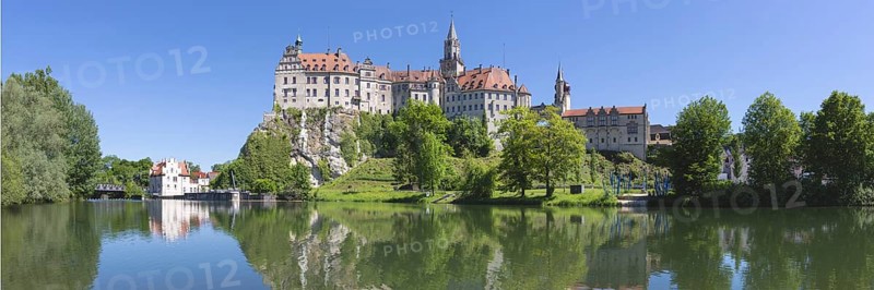 Sigmaringen Castle, Hohenzollern Castle, on the Danube, Sigmaringen, Swabian Alb, Baden-Württemberg, Germany