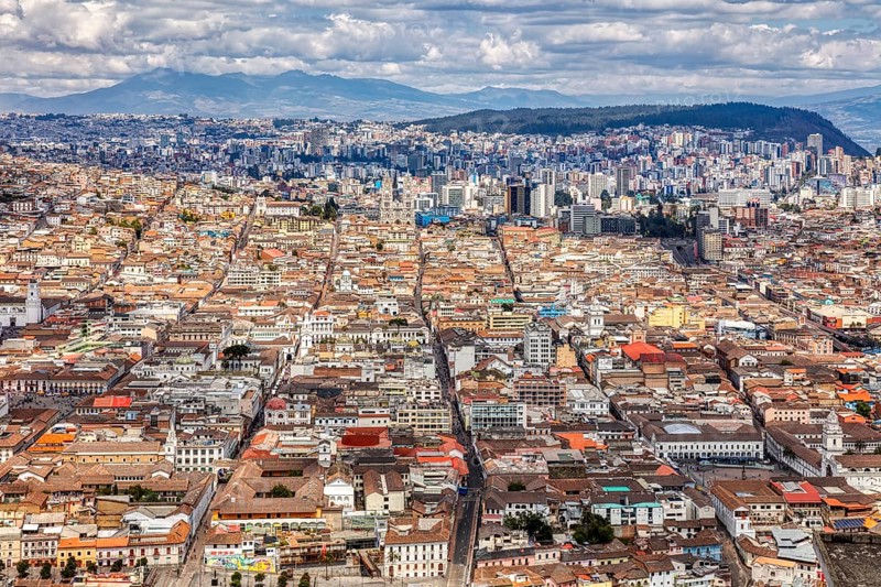View from El Panecillo, Quito, Ecuador