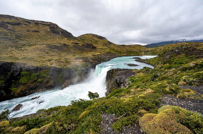Salto Grande waterfall, Torres del Paine National Park, Chile