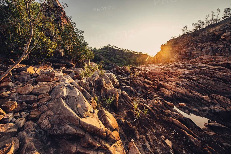 Sunrise Edith Falls in northern Australia, Australia